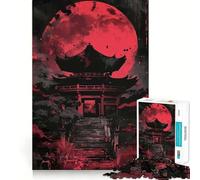 Puzzle da 1000 pezzi con paesaggio giapponese e pagoda, per adulti, gioco di logica e divertimento da costruire insieme, design elegante e raffinato (38x52cm)