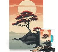 Puzzle da 1000 pezzi con paesaggio giapponese,incastro perfetto,gioco di abilità artistica e di pensiero,ideale per il relax e come regalo di Natale (50x75cm)