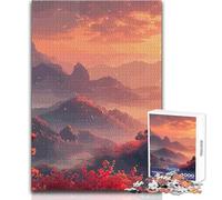 Puzzle da 1000 pezzi con paesaggio giapponese per adulti, gioco creativo di risoluzione dei problemi, idea regalo memorabile e sentita, dimensioni 50x75cm