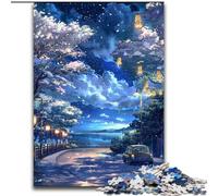 Puzzle da 1000 pezzi con paesaggio in stile giapponese, arte interessante, lista dei desideri per la riduzione dello stress con Babbo Natale per bambini di 14 anni (50x75cm)