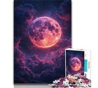 Puzzle da 1000 pezzi con paesaggio lunare per adolescenti, giocattolo educativo intellettuale decomprimente, regali di Babbo Natale segreto, 38x26cm