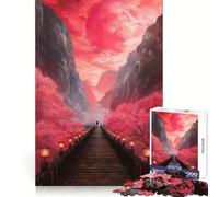 Puzzle da 1000 pezzi con paesaggio lunare rosso per adolescenti ideale per migliorare la memoria creare un'atmosfera rilassante e accogliente con tagli precisi perfetto come regalo festivo (50x75cm)