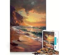 Puzzle da 1000 pezzi con paesaggio marino,incastri lisci,divertente,stimolante per la logica e il pensiero creativo,ideale per un gioco casual o come regalo di Natale (50x75cm)