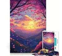 Puzzle da 1000 pezzi con paesaggio montano al tramonto ideale per adolescenti un gioco che stimola la riflessione e offre un divertimento rilassante Taglio preciso perfetto come regalo di Natale