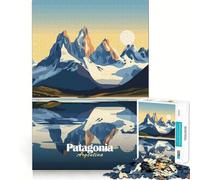Puzzle da 1000 pezzi con paesaggio montano della Patagonia per adolescenti, ideale per stimolare la memoria, favorire la serenità e creare un'atmosfera piacevole Regalo elegante (50x75cm)