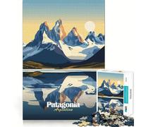 Puzzle da 1000 pezzi con paesaggio montano della Patagonia per ragazzi, gioco intelligente, immagine da assemblare per momenti di relax, regalo adorabile (38x52cm)