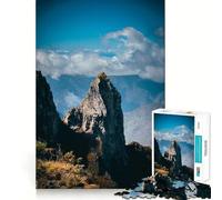 Puzzle da 1000 pezzi con paesaggio montano e cielo nuvoloso, ideale per ragazzi Un gioco divertente e stimolante, con immagini nitide e dettagliate, perfetto per la collezione (50x75cm)