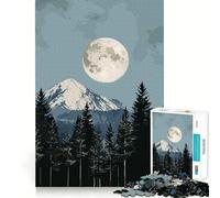 Puzzle da 1000 pezzi con paesaggio montano, forestale e lunare per ragazzi, gioco mentale, divertimento per il tempo libero, taglio di alta qualità, regalo pensato con cura (50x75cm)