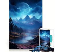 Puzzle da 1000 pezzi con paesaggio montano, ideale per adulti, regalo, gioco di logica, attività per momenti di condivisione, taglio preciso, sorpresa di compleanno (38x26cm)