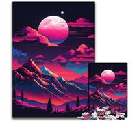Puzzle da 1000 pezzi con paesaggio montano per adulti, rilassante e divertente, perfetto regalo di Natale e decorazione per la casa, 50x75CM/19,68x29,52 pollici.