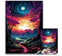 Puzzle da 1000 pezzi con paesaggio planetario fantasy puzzle in legno perfetti per adolescenti rompicapo per creare legami familiari e regalo fai da te per la casa 1000 pezzi (75x50 cm)