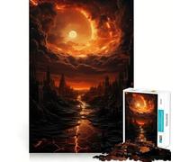 Puzzle da 1000 pezzi con paesaggio post-apocalittico per adolescenti, gioco stimolante per la mente, hobby tranquillo, taglio preciso, regalo stagionale (38x26cm)