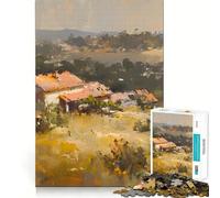 Puzzle da 1000 pezzi con paesaggio rustico di cottage, ideale per ragazzi, con funzione di logica, perfetto per il divertimento in casa, con bordi di alta qualità e un regalo memorabile (38x26cm)