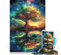 Puzzle da 1000 pezzi con paesaggio spaziale fantastico per adolescenti, gioco di logica mentale, silenzioso, tranquillo, con taglio preciso, ideale come regalo di Babbo Natale (38x52cm)