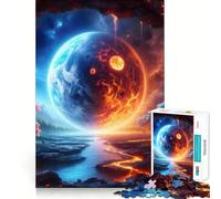 Puzzle da 1000 pezzi con paesaggio spaziale fantastico per adolescenti, gioco di logica mentale, silenzioso, tranquillo, con taglio preciso, ideale come regalo di Babbo Natale (38x52cm)