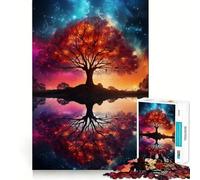 Puzzle da 1000 pezzi con paesaggio spaziale fantastico per adolescenti, gioco di logica mentale, tranquillo, con taglio preciso, ideale come regalo di Babbo Natale (50x75cm)