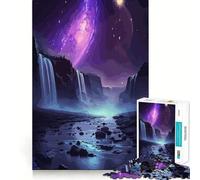 Puzzle da 1000 pezzi con paesaggio spaziale fantastico per adolescenti, ideale per rafforzare la memoria, calmare e rilassare, con bordi lisci, (50x75cm)