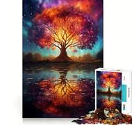 Puzzle da 1000 pezzi con paesaggio spaziale fantastico per adolescenti, ideale per rafforzare la memoria, calmare e rilassare, con bordi lisci, (50x75cm)