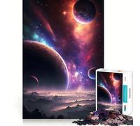 Puzzle da 1000 pezzi con paesaggio spaziale fantastico per adolescenti Il puzzle migliora la memoria, crea un'atmosfera accogliente e rilassante Taglio preciso Regalo festivo (38x26cm)