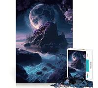 Puzzle da 1000 pezzi con paesaggio spaziale fantastico per adolescenti, stimola la memoria, rilassante, taglio premium, sorpresa di compleanno (50x75cm)