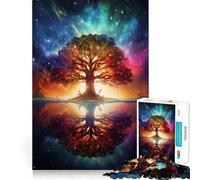 Puzzle da 1000 pezzi con paesaggio spaziale fantastico per adulti e ragazzi, gioco di abilità rilassante e divertente, con bordi precisi, ideale come regalo per le festività (38x26cm)