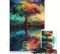 Puzzle da 1000 pezzi con paesaggio spaziale fantastico per adulti e ragazzi, gioco di abilità rilassante e divertente, con bordi precisi, ideale come regalo per le festività (38x26cm)