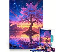Puzzle da 1000 pezzi con paesaggio spaziale fantastico per adulti e ragazzi, gioco di abilità rilassante e divertente, con bordi precisi, ideale come regalo per le festività (38x52cm)