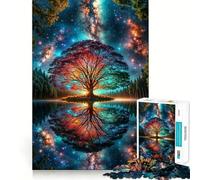 Puzzle da 1000 pezzi con paesaggio spaziale fantastico per adulti e ragazzi, gioco di logica solido, silenzioso e divertente, taglio di precisione, Babbo Natale, scegli il tuo desiderio (38x26cm)