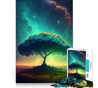 Puzzle da 1000 pezzi con paesaggio spaziale fantastico per adulti e ragazzi, gioco di logica solido, silenzioso e divertente, taglio di precisione, Babbo Natale, scegli il tuo desiderio (38x52cm)