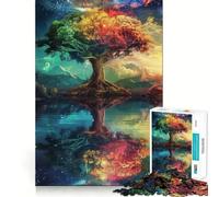 Puzzle da 1000 pezzi con paesaggio spaziale fantastico per adulti, gioco di logica e allenamento mentale, morbido e rilassante, ideale come regalo (38x52cm)