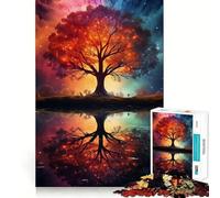 Puzzle da 1000 pezzi con paesaggio spaziale fantastico per adulti, gioco di logica e allenamento mentale, morbido e rilassante, ideale come regalo (50x75cm)