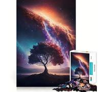 Puzzle da 1000 pezzi con paesaggio spaziale fantastico per adulti, ideale per rafforzare la memoria, per un divertimento informale, con bordi netti e un design classico (38x52cm)