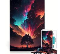 Puzzle da 1000 pezzi con paesaggio spaziale fantastico per ragazzi, gioco di logica e tranquillità, taglio perfetto, lista dei desideri di Babbo Natale (38x52cm)