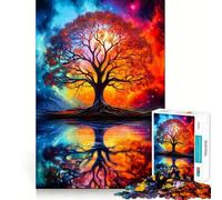 Puzzle da 1000 pezzi con paesaggio spaziale fantastico per ragazzi, gioco di logica fine, divertimento rilassante, decorazione da parete con bordi puliti (38x26cm)