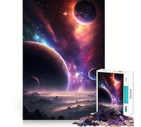 Puzzle da 1000 pezzi con paesaggio spaziale fantasy per adolescenti, gioco di logica, divertimento rilassante, taglio preciso, regalo artistico (50x75cm)
