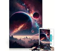 Puzzle da 1000 pezzi con paesaggio spaziale fantasy per adulti e ragazzi, gioco di logica solido, silenzioso e divertente, taglio di precisione, Babbo Natale, scegli il tuo desiderio (50x75cm)