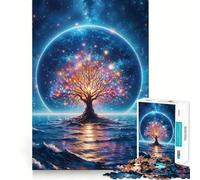 Puzzle da 1000 pezzi con paesaggio spaziale fantasy per adulti, gioco di logica, divertimento rilassante, pezzo da collezione artistico dai tagli precisi (38x52cm)