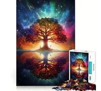 Puzzle da 1000 pezzi con paesaggio spaziale fantasy per adulti, gioco di logica, divertimento rilassante, pezzo da collezione artistico dai tagli precisi (50x75cm)