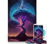 Puzzle da 1000 pezzi con paesaggio spaziale fantasy per adulti, ideale per rafforzare la memoria, per un divertimento informale, con bordi netti e un design classico (50x75cm)