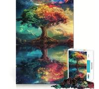Puzzle da 1000 pezzi con paesaggio spaziale fantasy per ragazzi, gioco di logica, ideale per momenti di relax, con taglio preciso e pezzi da collezione (50x75cm)