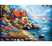 Puzzle da 1000 pezzi con paesaggio sul lago | Giochi educativi stimolanti, per adulti e adolescenti, decorazione