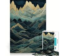 Puzzle da 1000 pezzi con paesaggio surreale e mitologico per adulti, ideale per stimolare la creatività, rafforzare i legami familiari, con tagli precisi e come regalo stagionale 50x75cm