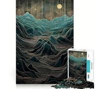 Puzzle da 1000 pezzi con paesaggio surreale e mitologico per ragazzi, gioco di logica, passatempo per la casa, taglio preciso, regalo per le festività 50x75cm