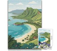 Puzzle da 1000 pezzi con paesaggio tropicale hawaiano, per adolescenti, gioco educativo per lo sviluppo delle competenze, regalo perfetto per momenti speciali, dimensioni 38x26cm