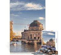 Puzzle da 1000 pezzi con paesaggio urbano di Berlino e fiume, ideale per ragazzi, per allenare la concentrazione, per un divertimento senza fine e per un regalo perfetto (38x26cm)