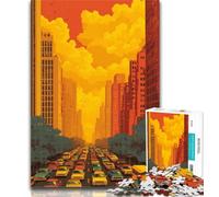 Puzzle da 1000 pezzi con paesaggio urbano di New York, puzzle da 1000 pezzi per adulti, giocattoli, giochi educativi, decorazioni per la casa e regali unici antistress, 50x75cm