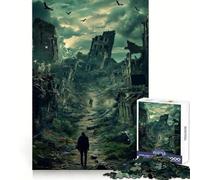 Puzzle da 1000 pezzi con paesaggio urbano post-apocalittico per adolescenti Rafforza la memoria, calma e relax Bordo di qualità Regalo perfetto (50x75cm)