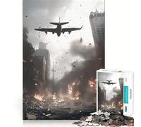Puzzle da 1000 pezzi con paesaggio urbano post-apocalittico per adolescenti, rompicapo rilassante, regalo di Natale di alta qualità (50x75cm)