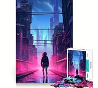 Puzzle da 1000 pezzi con paesaggio urbano retrò per adulti, gioco intelligente e divertente, bordi lisci, decorazione da parete (50x75cm)