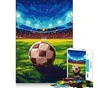 Puzzle da 1000 pezzi con pallone da calcio su un campo da stadio per adolescenti, gioco di puzzle per allenare la mente, gioco di gruppo, arte da assemblare, regalo classico (50x75cm)